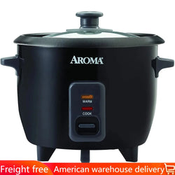 Aroma 6-Cup Pot Style Rice Cooker Multifunctional Electric Pan Free Shipping Cookers Kitchen Appliances Home